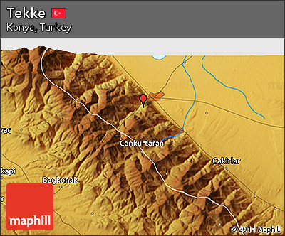 Physical 3D Map of Tekke