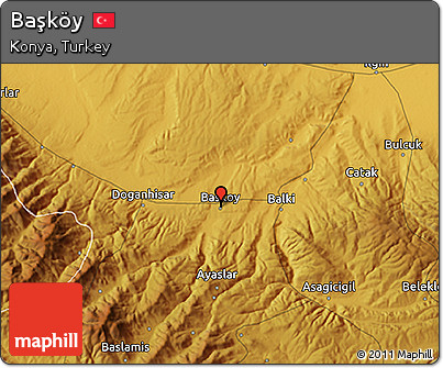 Physical 3D Map of Başköy