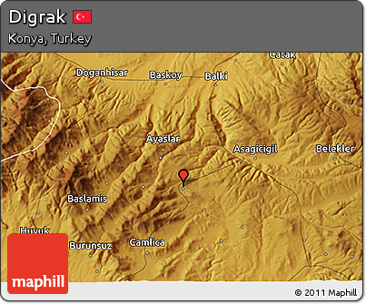 Physical 3D Map of Digrak