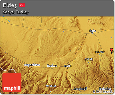 Physical 3D Map of Eldeş