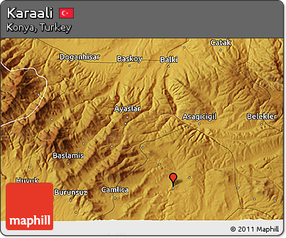 Physical 3D Map of Karaali
