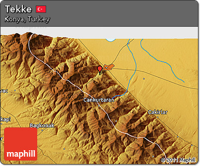 Physical 3D Map of Tekke