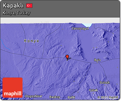 Political 3D Map of Kapaklı