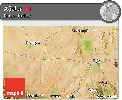 Satellite 3D Map of Ağalar