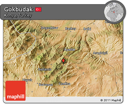 Satellite 3D Map of Gökbudak