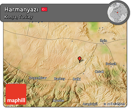 Satellite 3D Map of Harmanyazı