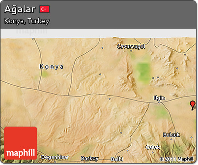Satellite 3D Map of Ağalar