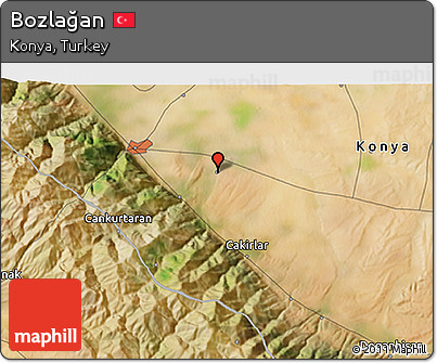 Satellite 3D Map of Bozlağan