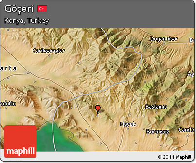 Satellite 3D Map of Göçeri