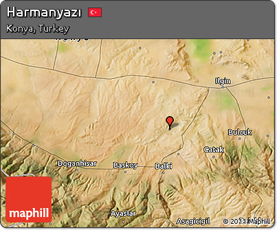 Satellite 3D Map of Harmanyazı