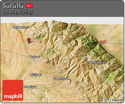 Satellite 3D Map of Sücüllü