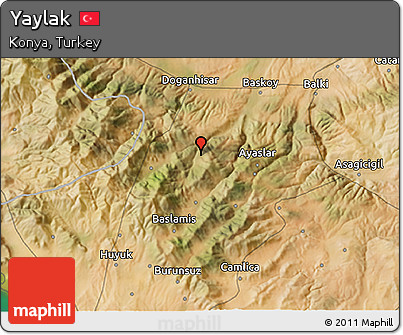 Satellite 3D Map of Yaylak