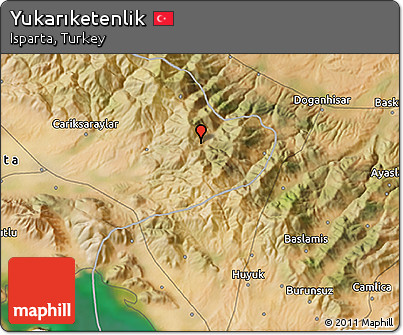 Satellite 3D Map of Yukarıketenlik