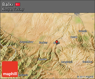 Satellite 3D Map of Balkı