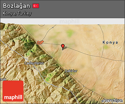 Satellite 3D Map of Bozlağan