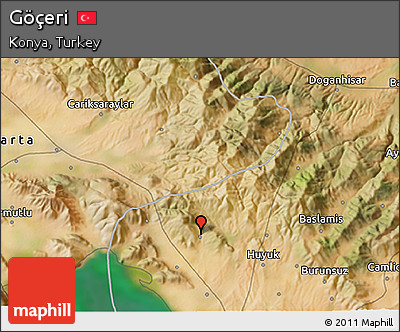 Satellite 3D Map of Göçeri