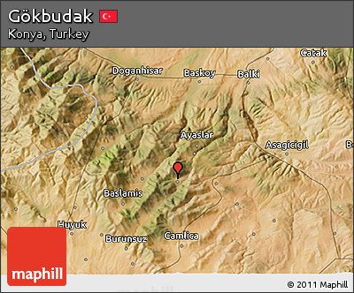 Satellite 3D Map of Gökbudak
