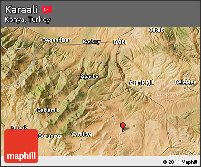 Satellite 3D Map of Karaali