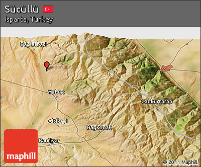 Satellite 3D Map of Sücüllü