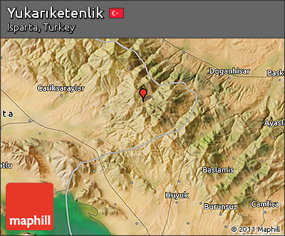 Satellite 3D Map of Yukarıketenlik