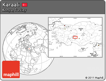 Blank Location Map of Karaali