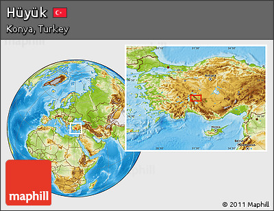 Physical Location Map of Hüyük