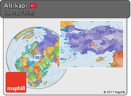Political Location Map of Altıkapı