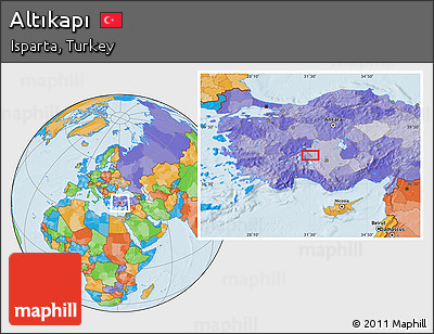 Political Location Map of Altıkapı