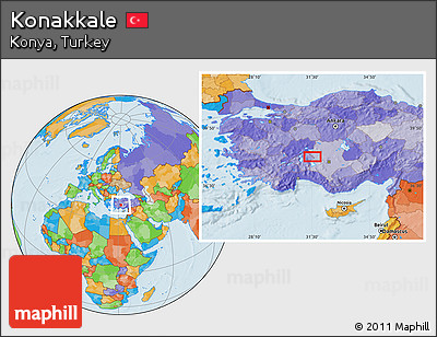 Political Location Map of Konakkale