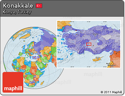 Political Location Map of Konakkale