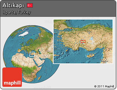 Satellite Location Map of Altıkapı