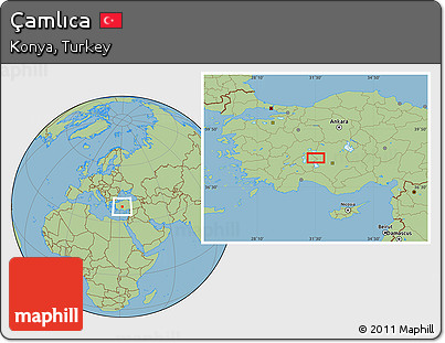 Savanna Style Location Map of Çamlıca