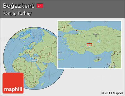 Savanna Style Location Map of Boğazkent