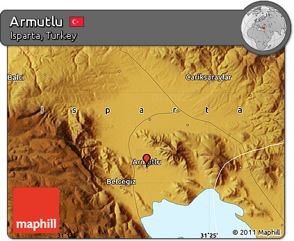 Physical Map of Armutlu