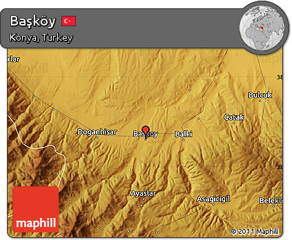 Physical Map of Başköy