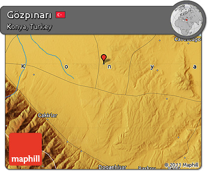 Physical Map of Gözpınarı