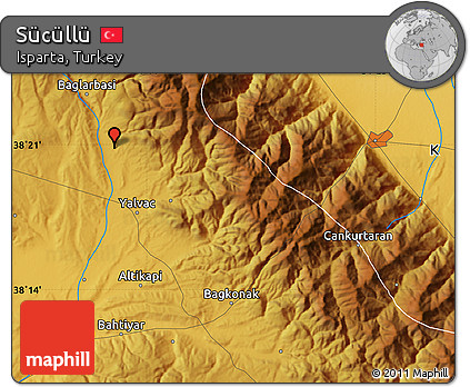 Physical Map of Sücüllü