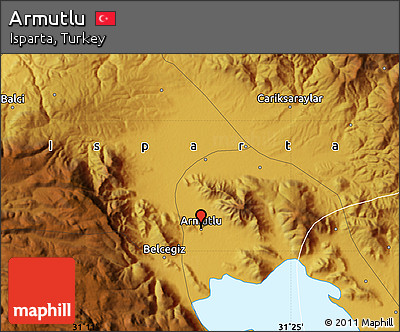 Physical Map of Armutlu