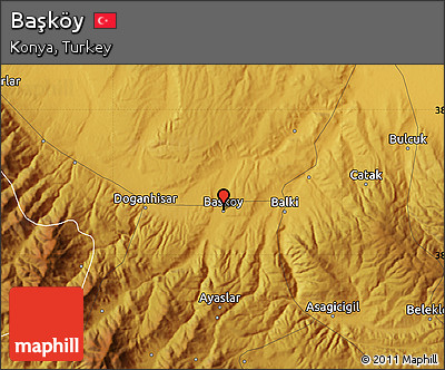 Physical Map of Başköy
