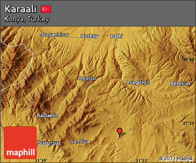 Physical Map of Karaali