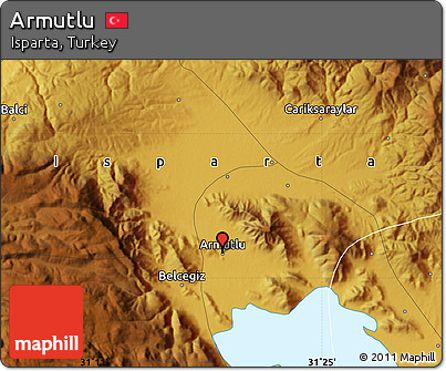 Physical Map of Armutlu