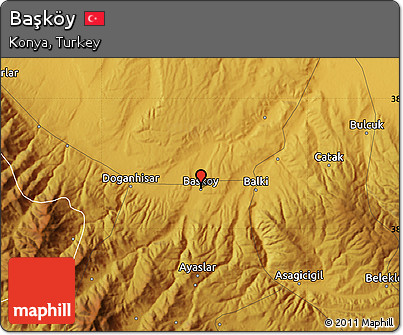 Physical Map of Başköy