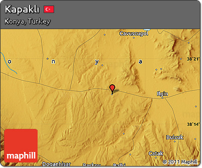 Physical Map of Kapaklı