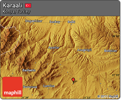Physical Map of Karaali