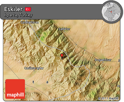 Satellite Map of Eskiler