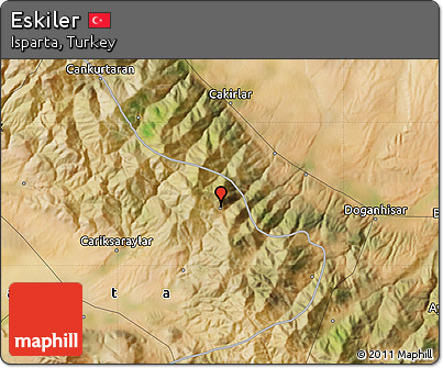 Satellite Map of Eskiler