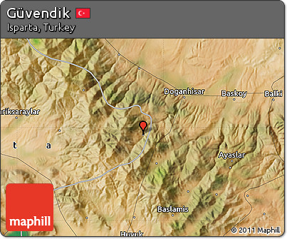 Satellite Map of Güvendik