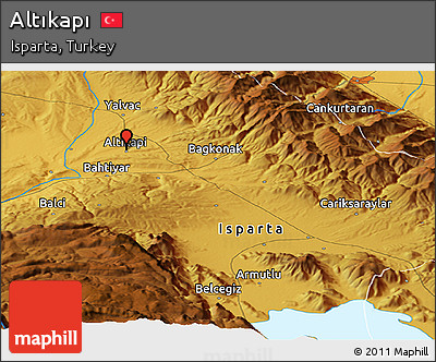 Physical Panoramic Map of Altıkapı
