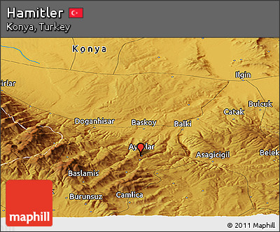 Physical Panoramic Map of Hamitler