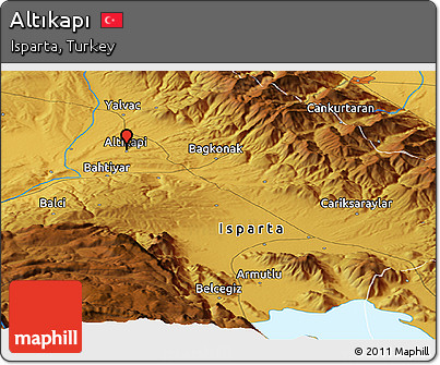Physical Panoramic Map of Altıkapı